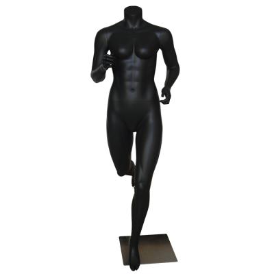 China Hot Sale Realistic Black Color Fiberglass Large Muscle Sports Male Fitness Manikins for sale