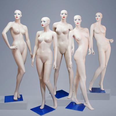 China Other Fashion High Quality Female Mannequins Full Body Skin Color Adjustable Realistic FRP Female Doll for sale