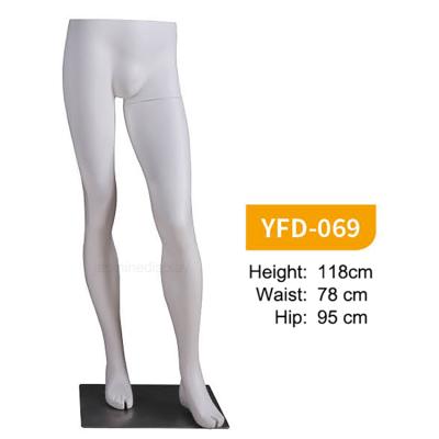 China Fiberglass Professional Factory Mannequin Half Size Leg Shiny Mannequins Tall for sale