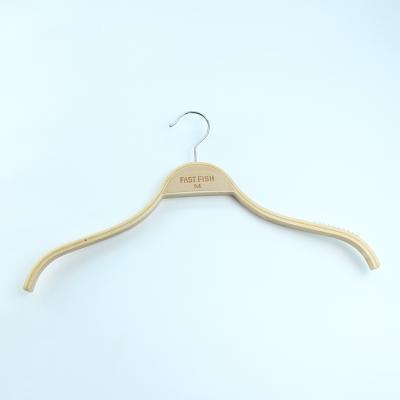 China Wholesale cheap hangers fashion plywood durable and fashionable baby wooden thin wooden hanger for sale