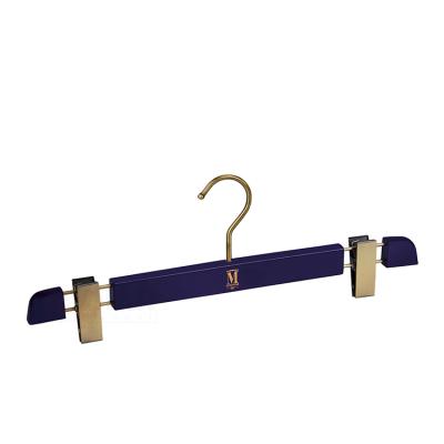 China SHOW Amazon's Best Selling Natural Wood Trouser Clips Hangers for sale