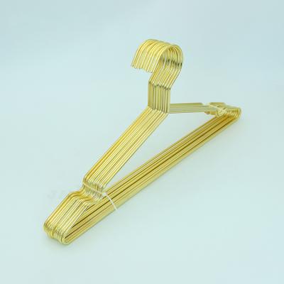 China eco-friendly hanger manufacturer metal wire hanger, gold metal hanger, garment hanger for sale