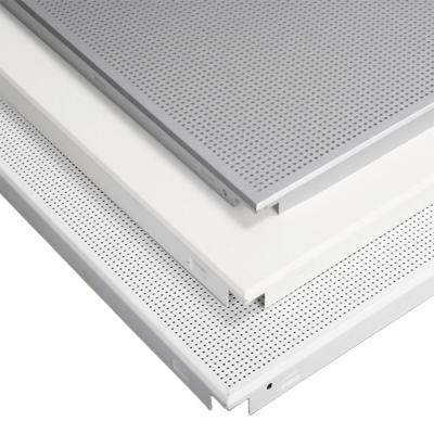 China Perforated Ceilings Factory Price Clip-in Aluminum Ceiling Tiles 600x600 Acoustic Aluminum Plafond decor Metal Ceilings for sale