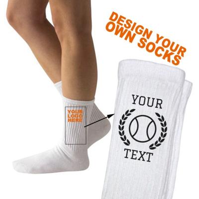 China Breathable Thick Raylon202 Tennis Knit Socks Custom Sports Socks OEM With Your Logo for sale