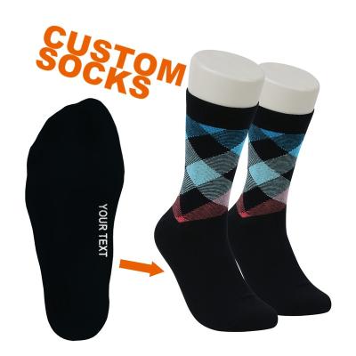 China Raylon 009 QUICK DRY designer customize socks custom made men's meias crew cotton dress socks men's business socks OEM for sale