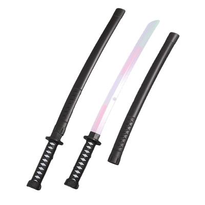 China Plastics and Electronic Components Glowing Star Wars Lightsabers Luminous Swords Toys 67CM Height with Sheath Children's Puzzle Sword Toy Lighting Toys for sale