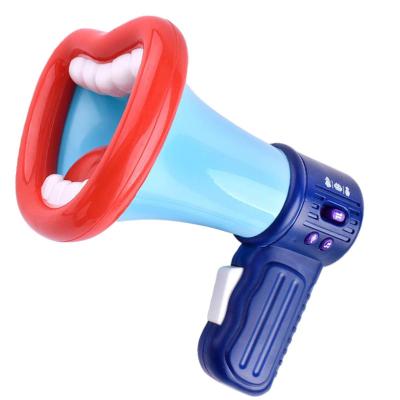 China Children Toys Kids Voice Switch Megaphone Trumpet Recording Microphone With Big Mouth Megaphone Toy For Toddlers Voice Switch Toy for sale