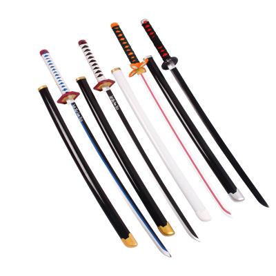 China Weapen Toy Wooden Katana Swords Demon Killer 104cm Eco ABS Bamboo Samurai Sword Anime Cosplay Props Weapon Toy Samurai Sword Katana for sale