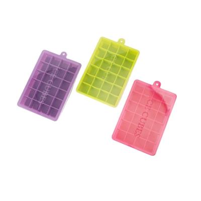 China Sustainable Hot Selling Custom Made Pink Freezer Kitchen Accessories Drinking Water Designer Purple Silicone Ice Tray for sale