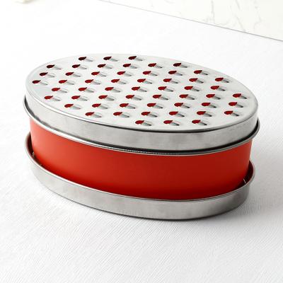 China Viable German Mini Cassava Machine Large Hole Table Top Grater With Container for sale