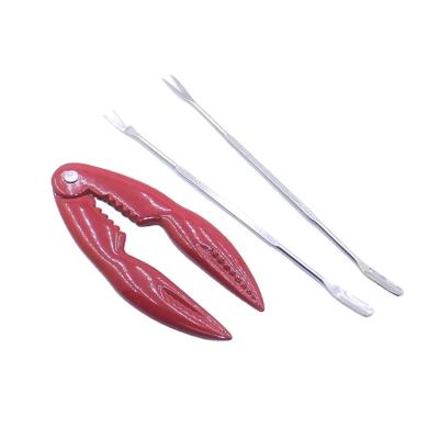 China Viable Tongs Fork Multi Pick Nut Lobster Eating Multi Knife Kitchen Seafood Tools Cookie Crab And Lobster Seafood Tool Kit for sale