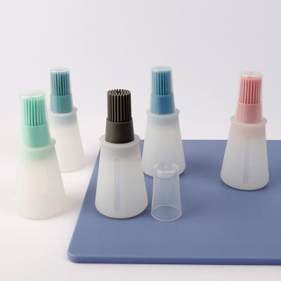 China Food Grade Mini Barbecue High Temperature Kitchen Tool Bottle Easily Cleaned Silicone Oil Baking Baking Brush For BBQ for sale