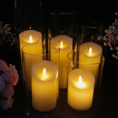 China Cheap Heat Resistant Clear Glass Candle Jar Candle Vessels For Hot Wax for sale