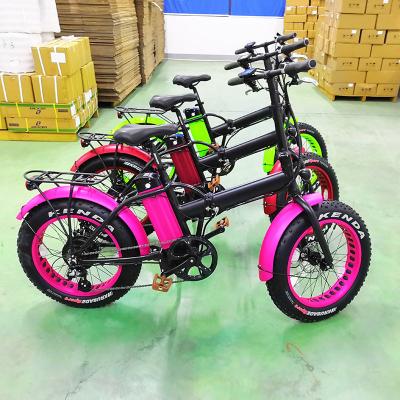 China Standard 20inch x4.0 Folding Electric Fat Bike 48v 1000w CE Approved for sale