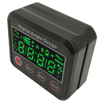 China Portable DL1912 Mini Inclinometer Digital Display Level Box with Magnet Mini Angle Ruler 67*31.8*60mm for sale