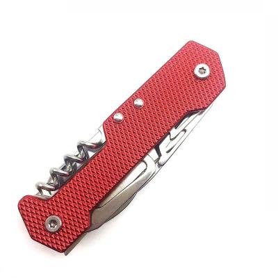 China Multi Functional Knife Custom logo Multipurpose Tool Aluminum Mini Multi Tool Stainless Steel Folding Army Knife for sale