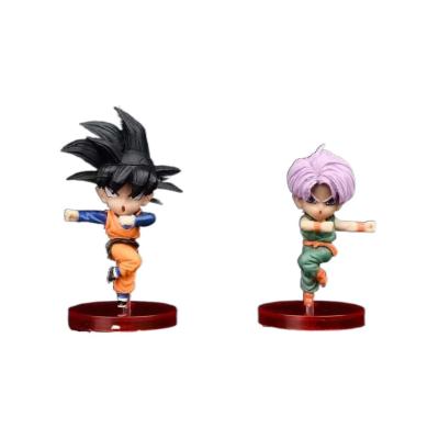 China Cartoon Toy Figure Model Collection Gift Customized Saiya Trunks Goku Gohan Style Cute Cartoon Toy Anime Figure for sale