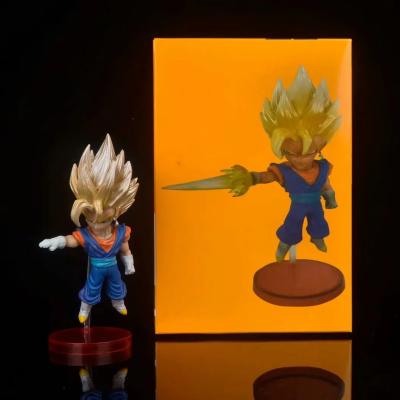 China Cute PVC Saiya Trunks Vegetto Vegeta Gohan Anime Figure Style Cartoon Toy Figure Model Collection Gift Customized for sale