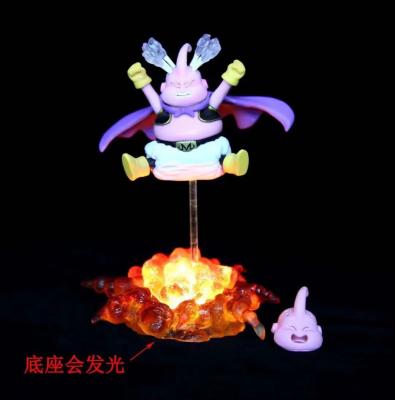 China Luminous Base Cartoon Toy Buu Replaceable Head Anime Figures Action Numbers Cartoon Toy Model Collection Gift Customized for sale