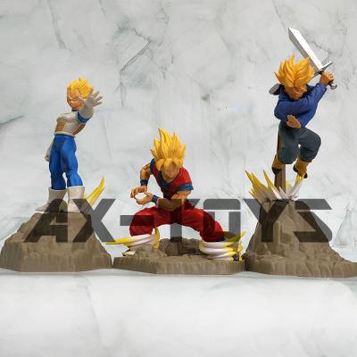 China Model Cartoon Toy Goku Vegeta Trunks Dragonball Anime Figures Action Numbers Cartoon Toy Collection for sale