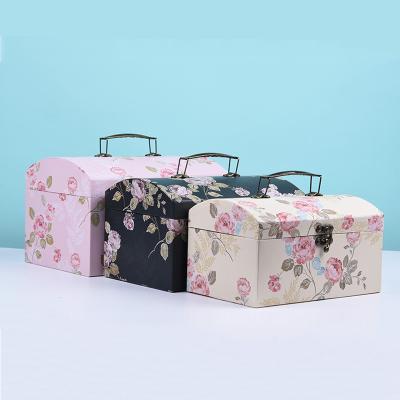 China Custom Handmade Luxury Design Printing Paper Cardboard Baby Blanket Clothes Gift Packaging Suitcase Decorative Box for sale