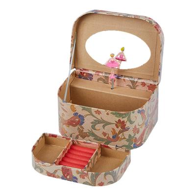 China Custom Square Musical Box Eco-friendly Ballerina Musical Box Mechanism Princess Music Jewelry Boxes for sale