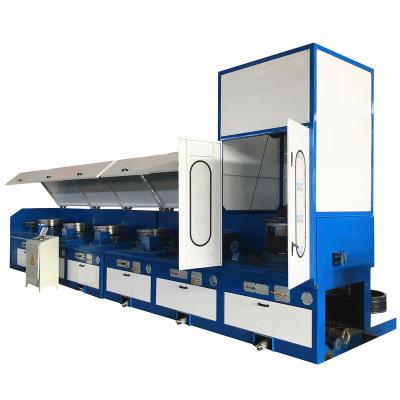 China Galvanized full automatic factory-rated low carbon steel wire straight line wire straighting drawing machine for sale