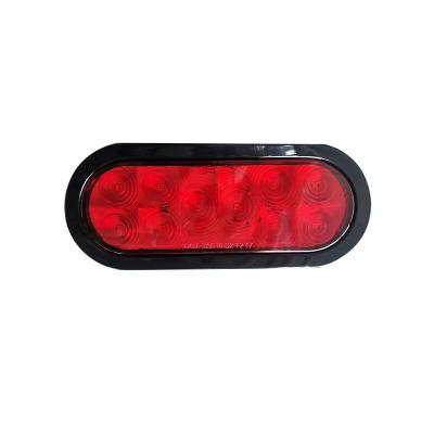 China High Quality Oval 6inch LED Truck Stop/Tail/Turn Light For Truck/Trailer Waterproof LED Truck Lamp 12V LED Trailer Lights for sale