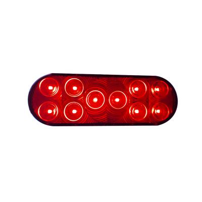 China Oval Truck 6inch LED Stop Tail Turn Light Multifunctional LED Trailer Tail Light for sale