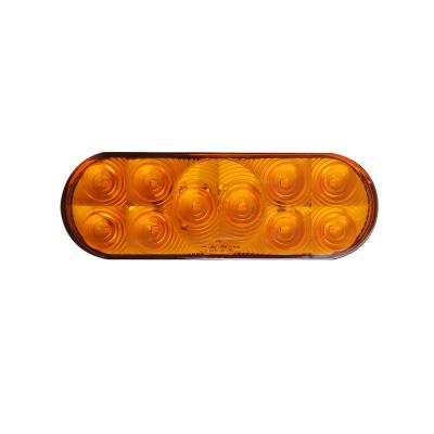 China Truck Truck LED Signal Lamp 6 Inch Oval LED Rear Turn Park Lamp For Trailers Waterproof LED Stop Turn Tail Light for sale