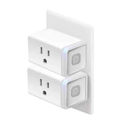 China Residential/Multipurpose No Hub Required Reliable Connection HS103P2 10 Amp Mini Smart Plug Works 12 Amp WiFi with Alexa Echo Google Assistant for sale