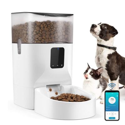 China Automatic 7L 2.4G WiFi Enabled APP Control Automatic Dog Feeder Dry Food Dispenser For Home for sale