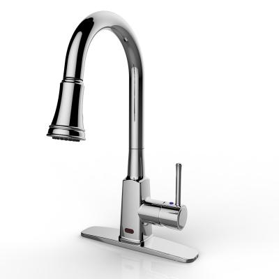 China Sense Taps Traditional Tap Flexible Hose Pull Out Brass Faucet For Kitchen for sale