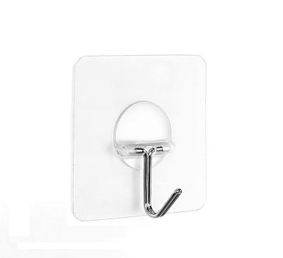 China Hot Selling Viable Heavy Duty Strong Plastic Adhesive Magic Sticker Wall Hanger Hooks For Bathroom And Kitchen for sale