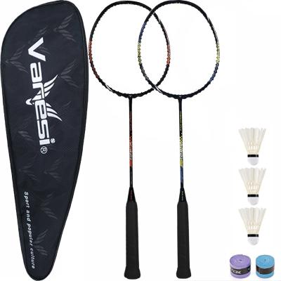 China Eastic & Durable Wholesale Customized Full Carbon Graphite Fiber Training Badminton Rackets for sale