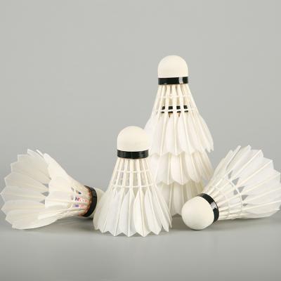 China Tournament 75 Tournament Goose Feather MaterialAirplane Badminton Shuttlecock to79 for sale