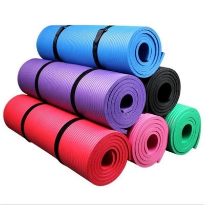 China Wholesale Price Anti Slip 2/5 Inch Non Slip Eco Friendly Custom Fitness Nbr Yoga Mat for sale