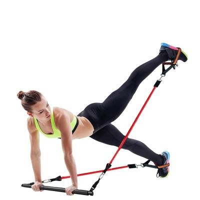 China Factory Direct Sale Fitness Resistance Bands Rope HandPuller Pilates Exercise Stick Body Building Toning Bar for sale