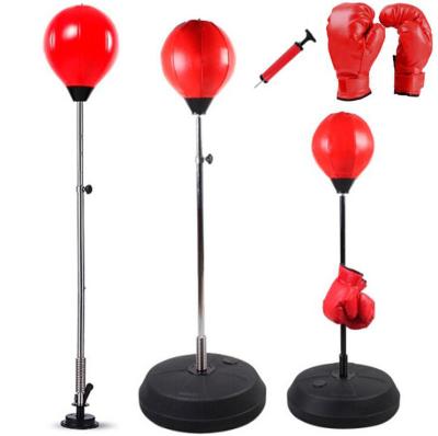 China Adult / Kids Boxing Use Effort Training Buster Stand Freestanding Boxing Bag Glove Base Gear Adjustable Reflex Available for sale