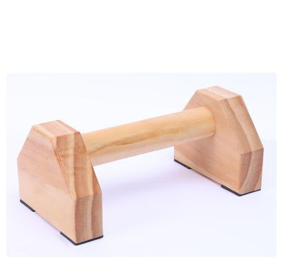 China Wooden Parallettes Bar Dip Gymnastics Russian Straight Handstand Support Stand 30cm Firm Bodybuilding Beech Push Up for sale