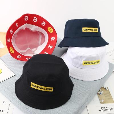 China New Style Beach Casual Bucket Hat Women Bucket Hat Red Letter for sale