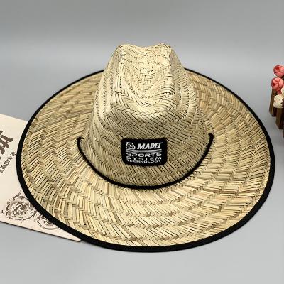 China Custom Women Multi-Panel Hat Big Brim Alphabet Hair Cowls Sun Protection Straw Cowboy Hat for sale