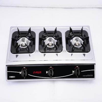 China Hotel stainless steel body gas stove, household gas cooker, LPG gas burner for sale