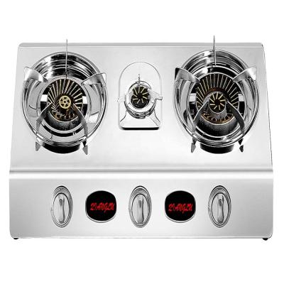 China Hotel household gas stove, LPG gas cooker, stainless steel tabletop gas burner for sale