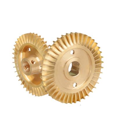 China Customized Small Brass Top Selling Bladed Impeller Pump Accessories Copper Impeller Pump Parts for sale