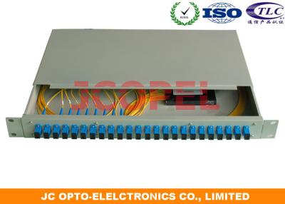 China PLC Fiber Splitter Rack Mount 32 Way ODM - Optic Distribution SC PC Aadapter for sale