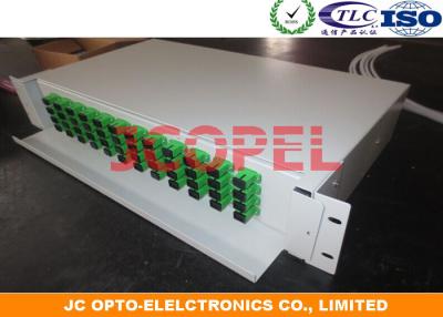 China 2U FTTH Optical Fiber Distribution Frame Unit Box 24 Core SC / APC Patch Panel for sale