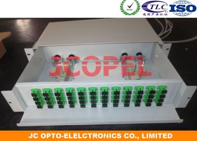 China SPCC Fiber Optic Distribution Frame  19''  21''  ODF panel 1U - 4U with Slide for sale