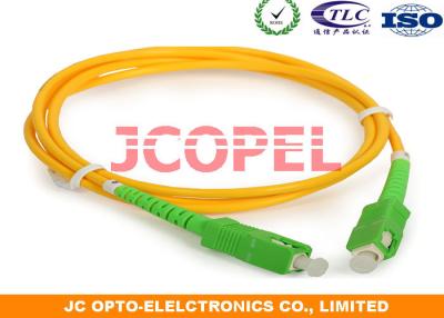 China FTTH Simplex Fiber Optic Patch Cord SM 3.0mm Cable SC / UPC - SC / UPC Connector for sale