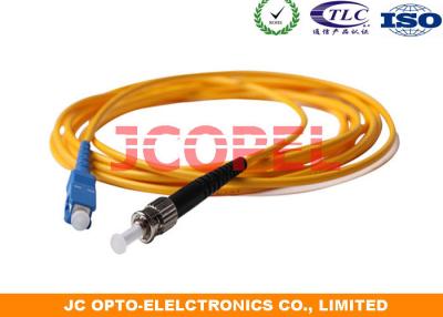 China Fiber Optic Cable Patch Cord /  Single ModeFiber Optic Patch Cord SM G652D 3.0mm Cable for sale